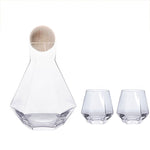 Crystal Glass Hexagonal Juice Pitcher Cup