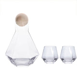 Crystal Glass Hexagonal Juice Pitcher Cup