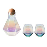 Crystal Glass Hexagonal Juice Pitcher Cup