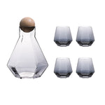 Crystal Glass Hexagonal Juice Pitcher Cup