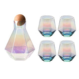 Crystal Glass Hexagonal Juice Pitcher Cup