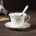 Gold Inlay Bone China Coffee Set