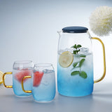 Gradient Color Marble Cold Water Glass Bottle