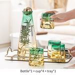 Glass Water Bottle Jug Drinkware